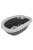 Trixie Carlo Litter Tray, with Rim - peremes (sötét szürke/világos szürke) macskák részére (31x14x43cm)