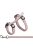 Trixie Cat Harness with Lead - hám és póráz szett (szürke/pink színben) macskák részére (27–45 cm/13 mm, 1.20 m)
