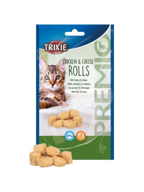 Trixie Premio Chicken & Cheese Rolls - jutalomfalat (csirke,sajt) macskák részére (50g)