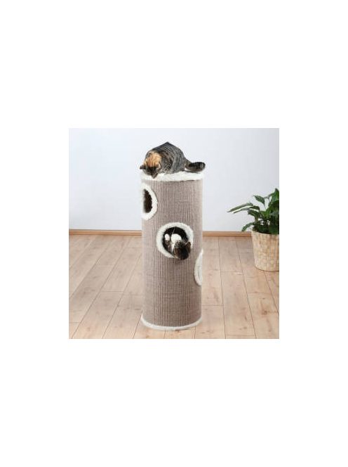 Trixie Edoardo Cat Tower - torony kaparófa (tópszín/krém) macskák részére (100cm)