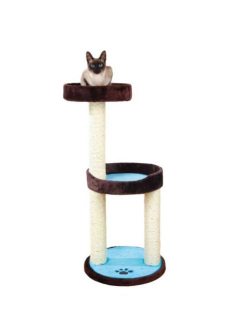Trixie Lugo Scratching Post - macskabútor (barna/türkiz) 103cm