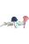 Trixie sea animal - játék (tengeri állatkák) macskák részére (5-8cm), többféle