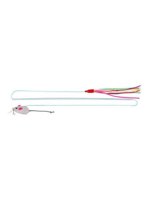Trixie Playing Rod with 2 Toys - játék macskapeca (egeres/bojtos) macskák részére (40cm)