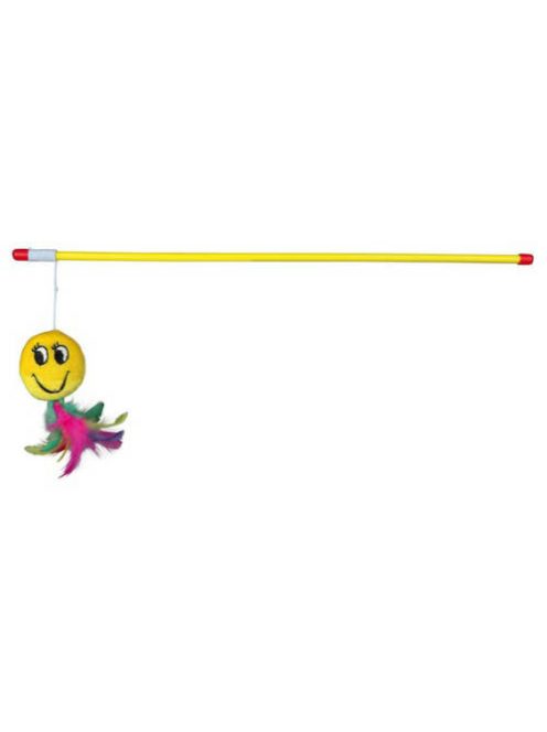 Trixie Playing Rod with Smiley - játék macskapeca (szmájli) macskák részére (50cm)