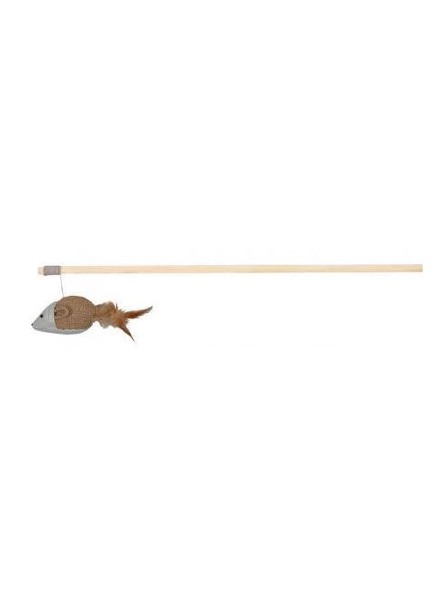 Trixie Playing Rod - játék macskapeca (juta egeres) macskák részére (50cm)