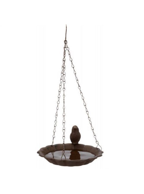 Trixie Bird Bath with bird - kerti madárfürdő (barna) vadmadarak részére (250ml/Ø16cm)