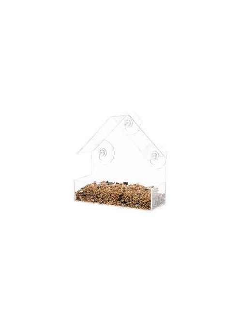Trixie Bird Feeder for Window Pane - vadmadár etető (áttetsző) ablakra (225ml/15x15x6cm)