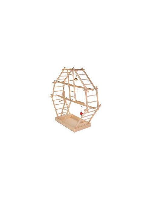 Trixie Wooden Ladder Playground - játszótér létrával (fa) díszmadarak részére (44x44x16cm)