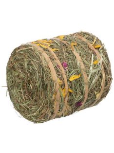   Trixie Hay roll with blossoms - kiegészítő eleség (szénabála cellulóz szalaggal) rágcsálók részére (500g)