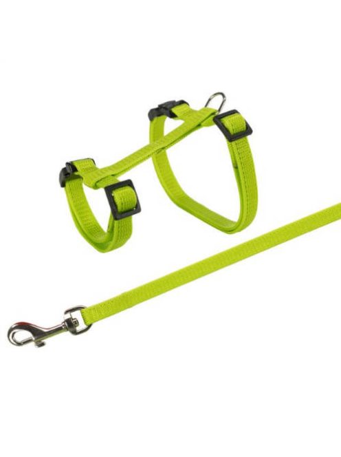 Trixie hám és póráz szett - gyorscsattal (vegyes színek) nyulak részére (25-44cm/10mm)