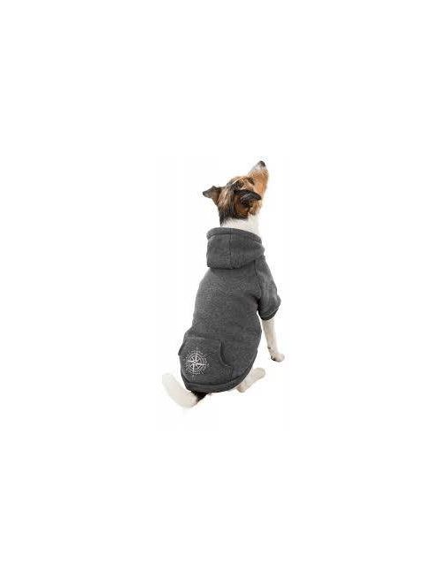 KT25.Trixie BE NORDIC Hoodie Pullover - kapucnis pulóver (szürke) kutyák részére (S) 40cm