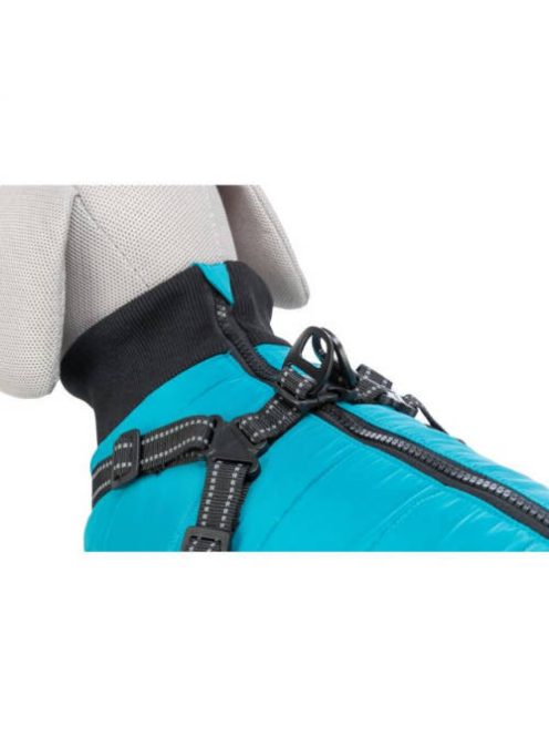 KT25.Trixie Coat Pontis with Harness - kabát hámmal (aquakék, vízlepergető) kutyák részére (XS) 30cm