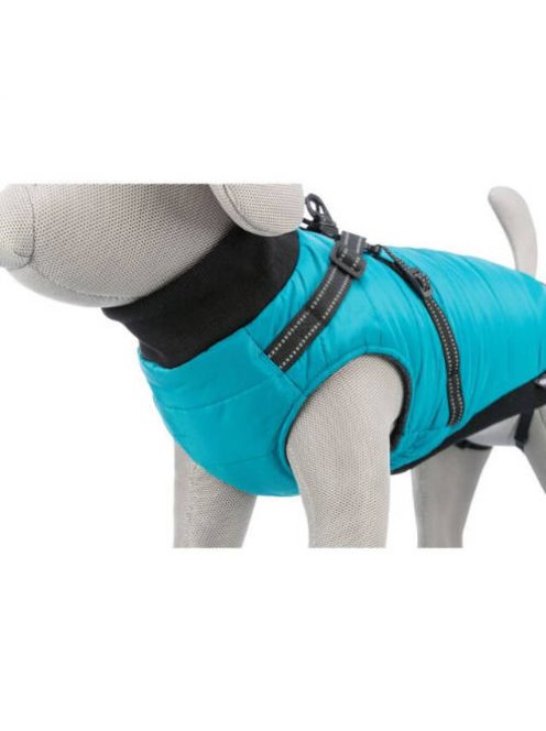 KT25.Trixie Coat Pontis with Harness - kabát hámmal (aquakék, vízlepergető) kutyák részére (S) 33cm