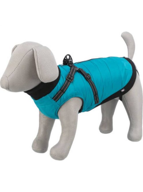 KT25.Trixie Coat Pontis with Harness - kabát hámmal (aquakék, vízlepergető) kutyák részére (S) 40cm