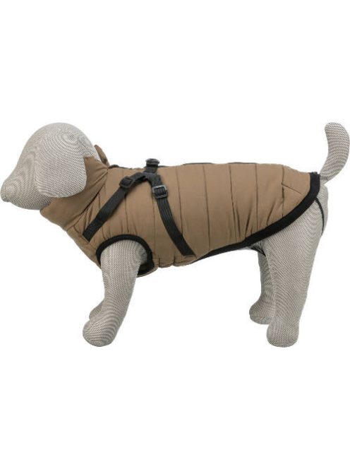 Trixie Pirou téli kabát hámmal, XXS:24 cm, homok