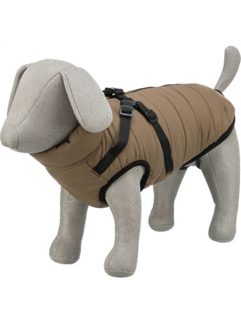 Trixie Pirou téli kabát hámmal, XS:27 cm, homok
