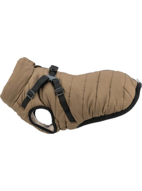 Trixie Pirou téli kabát hámmal, S:33 cm, homok