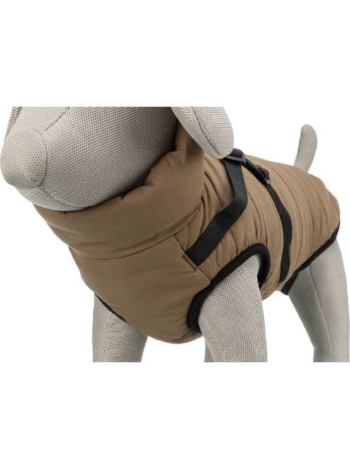 Trixie Pirou téli kabát hámmal, S:33 cm, homok