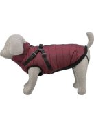 Trixie Pirou téli kabát hámmal, S:33 cm, sangria