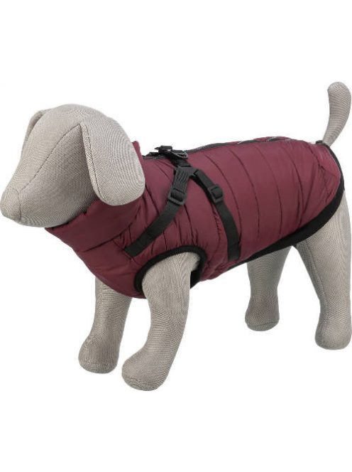 Trixie Pirou téli kabát hámmal, M:45 cm, sangria