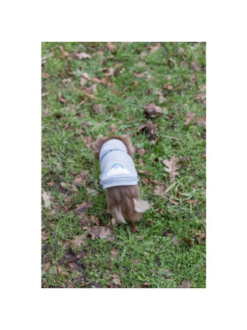 Trixie Rainbow Falls hoodie - kapucnis pulóver (szürke,mintás) kutyák részére (S) 33cm