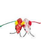 Trixie Xmas egérkék (plüss, piros/fehér) macskák részére (7cm)