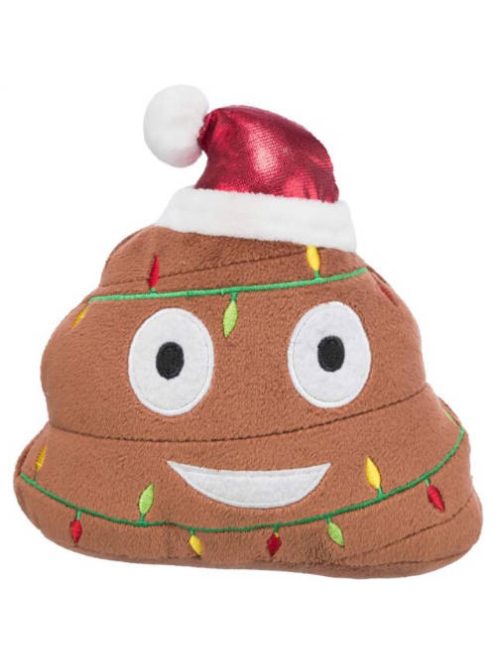 Trixie Xmas emoticon -  plüss játék (kaki) kutyák részére (17cm)
