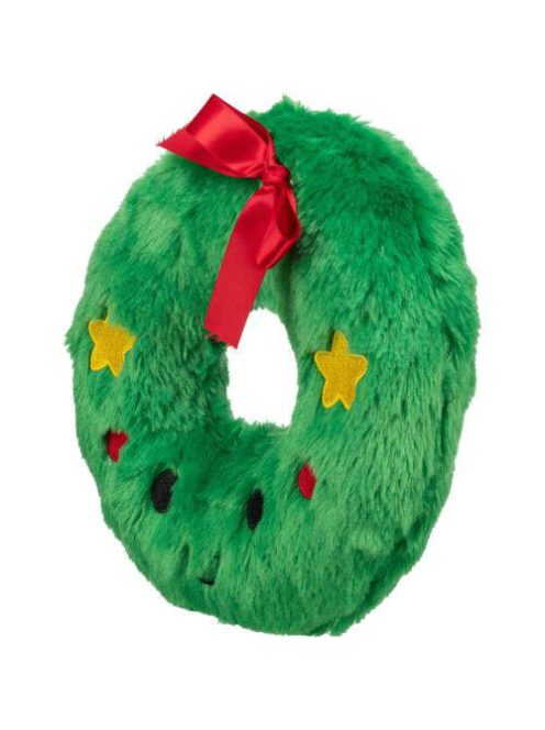Trixie Xmas - játék plüss koszorú (22cm)