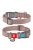 WAUDOG Re-cotton, Reflective Dog collar (M) - nyakörv, újrahasznosított pamutból (QR kódos, fényvisszaverő csíkkal, barna) kutyák részére (24-40cm/20mm)