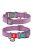 WAUDOG Re-cotton, Reflective Dog collar (M) - nyakörv, újrahasznosított pamutból (QR kódos, fényvisszaverő csíkkal, lila) kutyák részére (24-40cm/20mm)