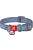 WAUDOG Re-cotton, Reflective Dog collar (XL) - nyakörv, újrahasznosított pamutból (QR kódos, fényvisszaverő csíkkal, kék) kutyák részére (37-58cm/25mm)