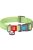 WAUDOG Re-cotton, Reflective Dog collar (XL) - nyakörv, újrahasznosított pamutból (QR kódos, fényvisszaverő csíkkal, világoszöld) kutyák részére (37-58cm/25mm)