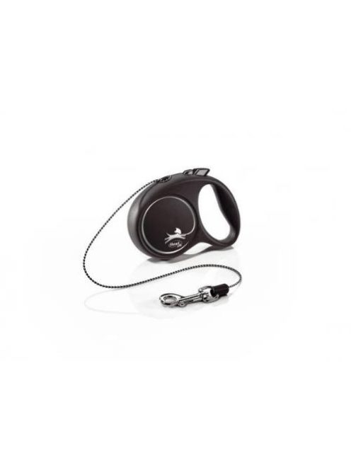 Flexi Black Design "XS" (ezüst) - zsinóros automata póráz (3m)