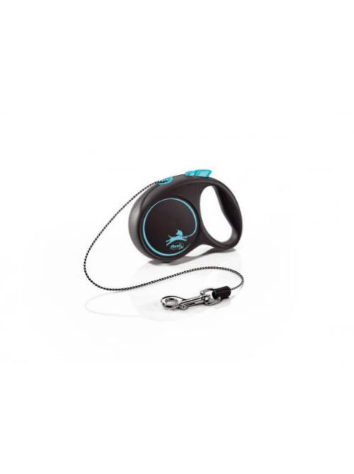 Flexi Black Design "XS" (kék) - zsinóros automata póráz (3m)
