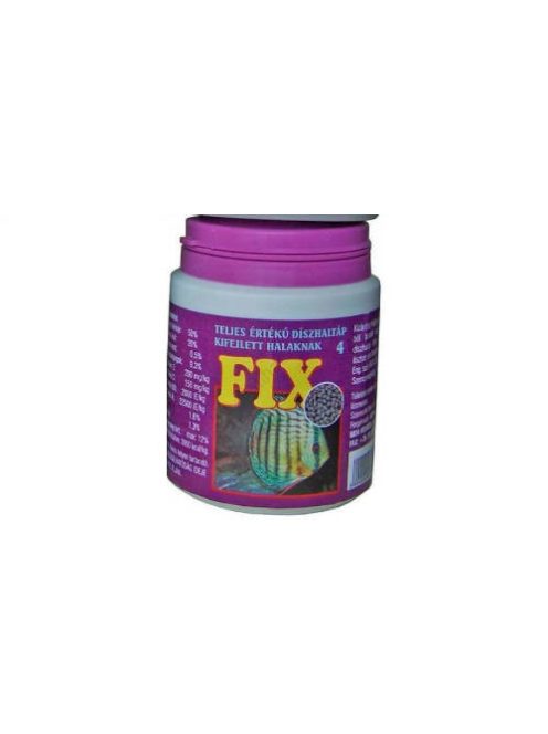 Fix 4 - teljesértékű díszhaltáp (lila) fejlett halak részére (200ml)