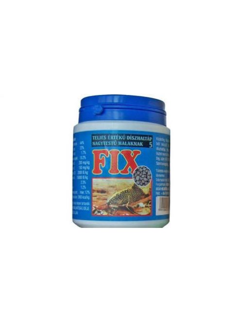 Fix 5 - teljesértékű díszhaltáp (kék) nagytestű halak részére (200ml)