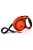 Flexi Xtreme "L" (black/orange) - szalagos automata póráz (5m) max:65kg