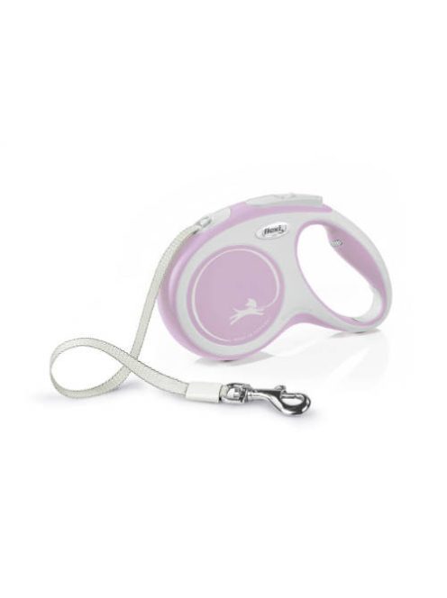 Flexi New Comfort "M" (rózsa) - szalagos automata póráz (5m)