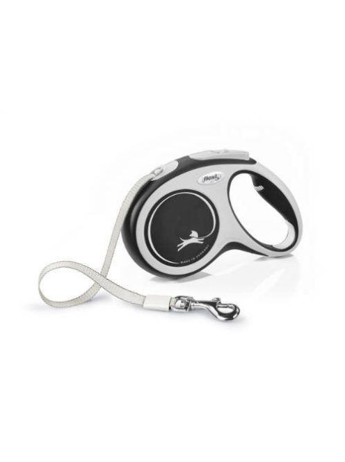 Flexi New Comfort "M" (fekete) - szalagos automata póráz (5m)