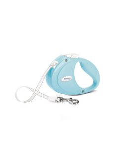   Flexi Puppy Tape  (világos kék) - szalagos automata póráz kölyök kutyáknak (2m) max. 12kg