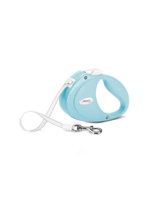 Flexi Puppy Tape  (világos kék) - szalagos automata póráz kölyök kutyáknak (2m) max. 12kg