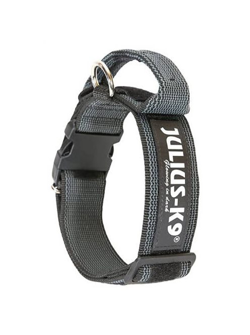 Julius K-9 Color&Gray nyakörv,foganyúval (40mm/38-53cm) fekete-szürke