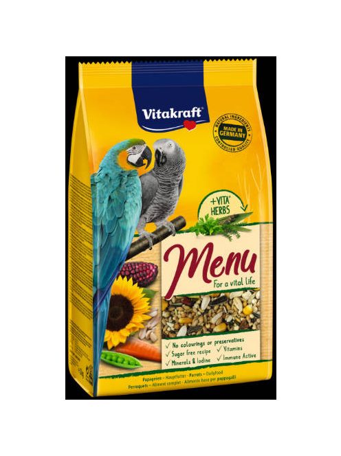 Vitakraft Menu (Nagypapagáj) - teljes értékű eledel (1kg)