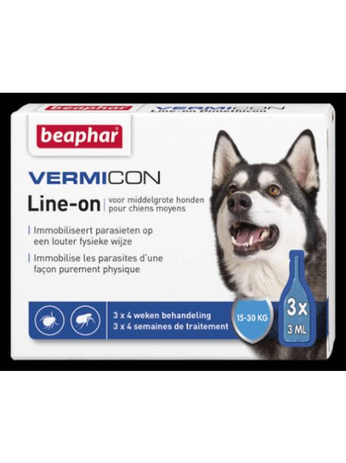 Beaphar Vermicon - Rácsepegtető oldat (Spot On) kistestű kutyák részére (15-30kg)