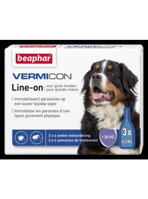 Beaphar Vermicon - Rácsepegtető oldat (Spot On) nagytestű kutyák részére (>30kg)