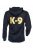 JK9 Kapucnis cipzáras pulóver, fekete, méret: 3XL