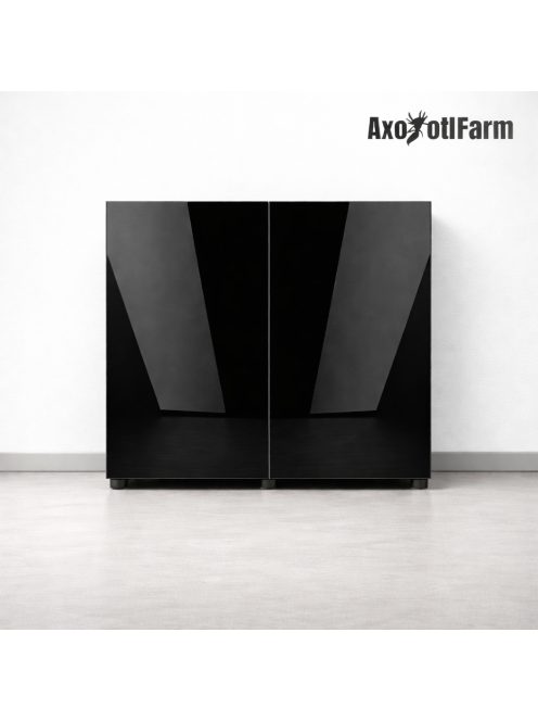 AquaEl Cabinet Glossy Black - szekrény (fényes,fekete) 80x35 (mélység ajtóval) x73