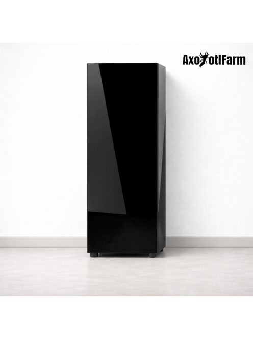 AquaEl Cabinet Glossy Cube Black - szekrény (fényes,fekete) 50x50 (mélység ajtóval) x90