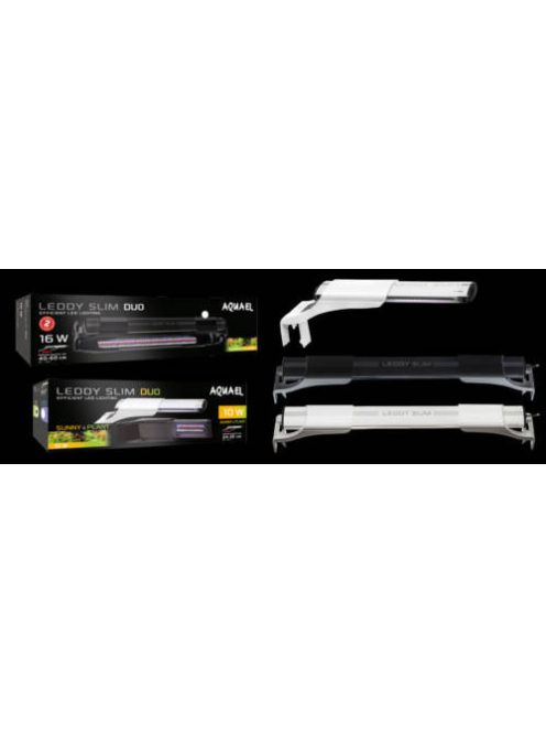 AquaEl Leddy Slim Duo 10W - világítás (fekete) akváriumokhoz (10W/25-50cm)