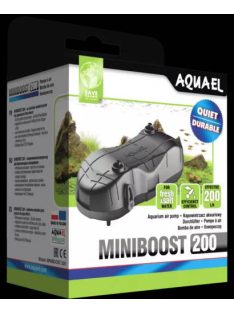   AquaEl Miniboost 200 - Akváriumi-levegőztető készülék 150-200l akváriumokhoz (12,6x5,9x4,8cm) 2,4W